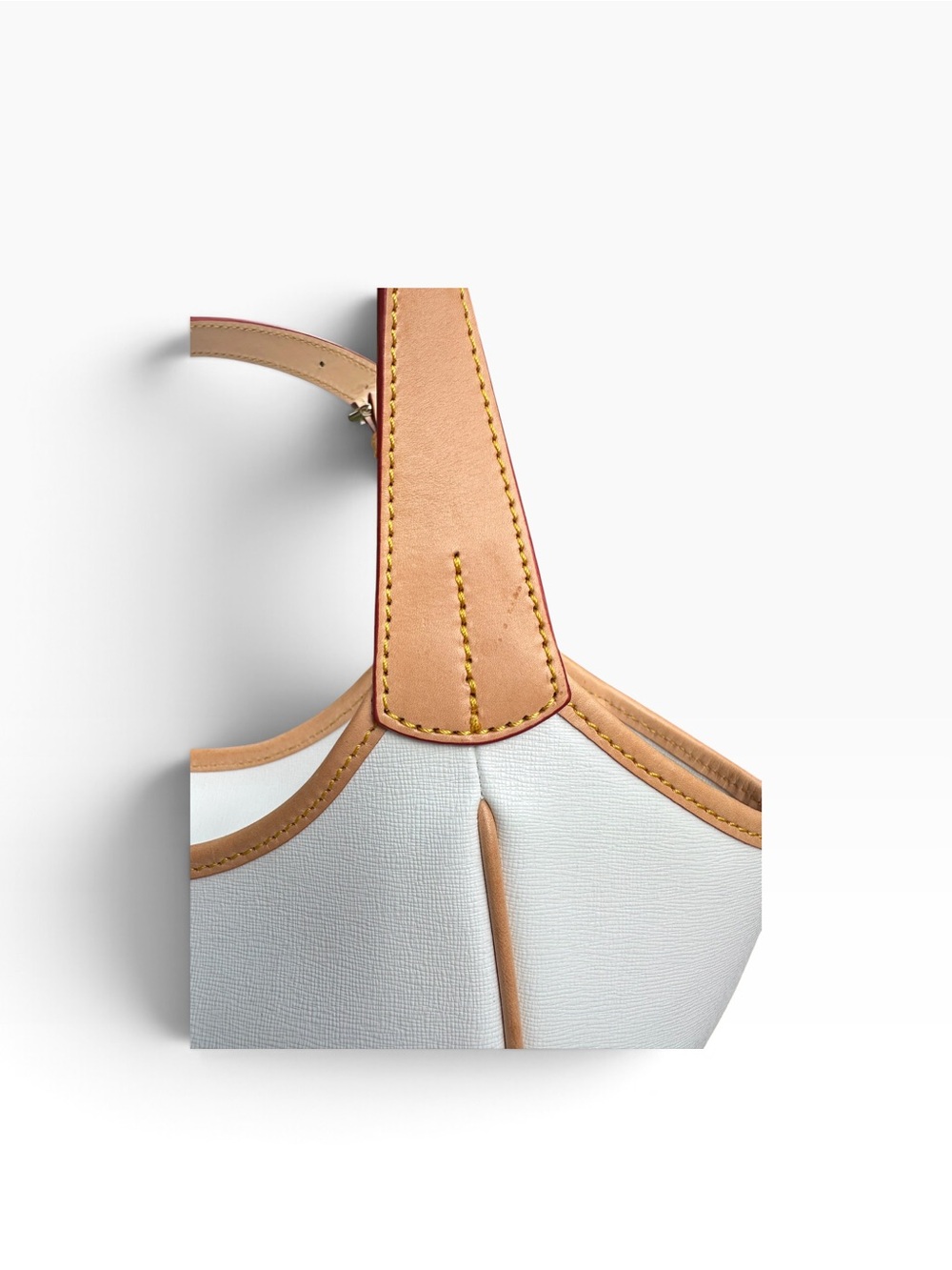 Dooney & Bourke Maddie Shoulder Bag with Tassel. White Saffiano Leather - Picture 11 of 16